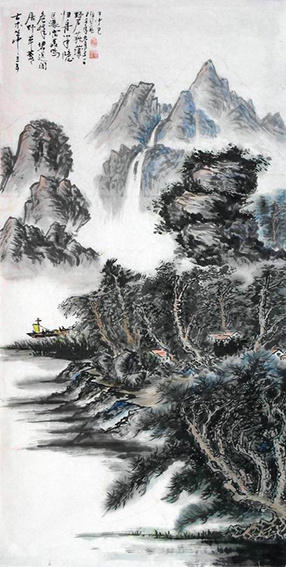 《古木村居》132x68cm 2007年